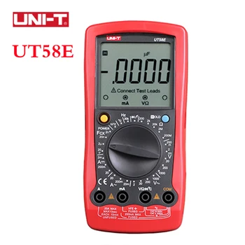 

UNI-T UT58E 19999 Counts LCD Digital Multimeter ESR Meter Ammeter Multitester DMM Voltage Current Resistance Capacitance Tester