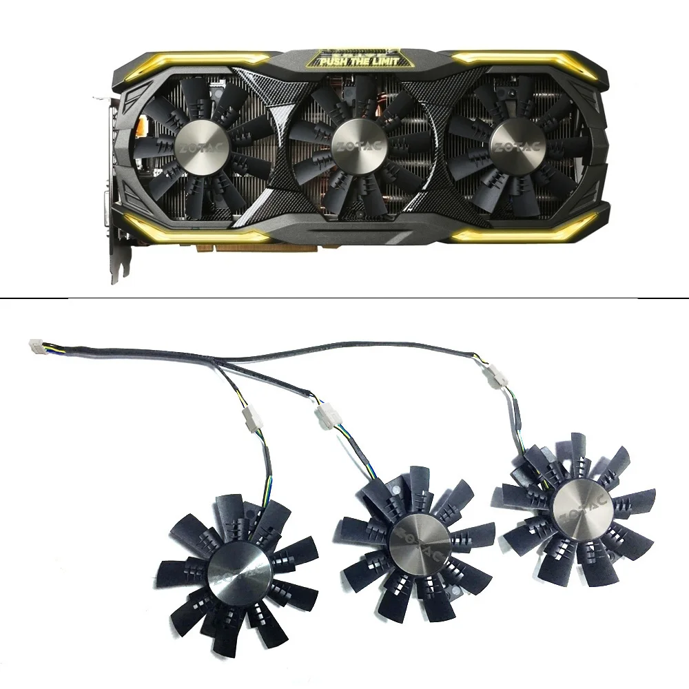 Оригинальный охлаждающий вентилятор 87 мм GA92S2U заменяемый для ZOTAC GeForce GTX 1080 AMP EXTREME