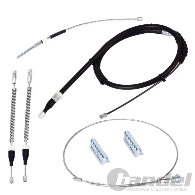 Детали zu HANDBREMSSEILE OPEL CORSA C KOMPLETT-SET(5 tlg.) FESTSTELLBREMSE SEILZUG о Opel