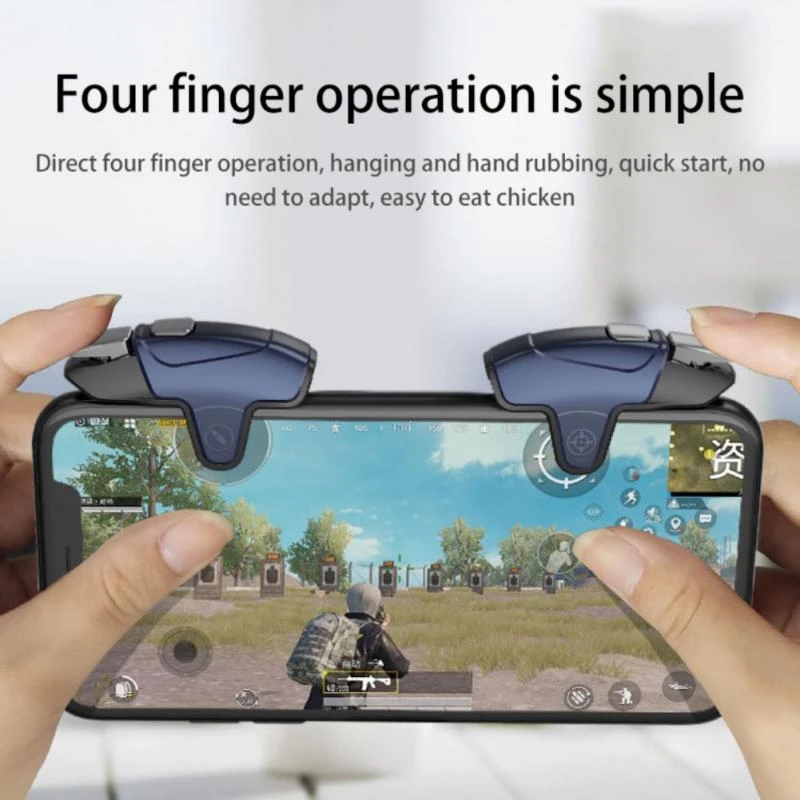 New Game Controller For Mobile Phone Auto High Frequency Click Button Gaming Joysticks Phones Trigger Gamepad For Pubg