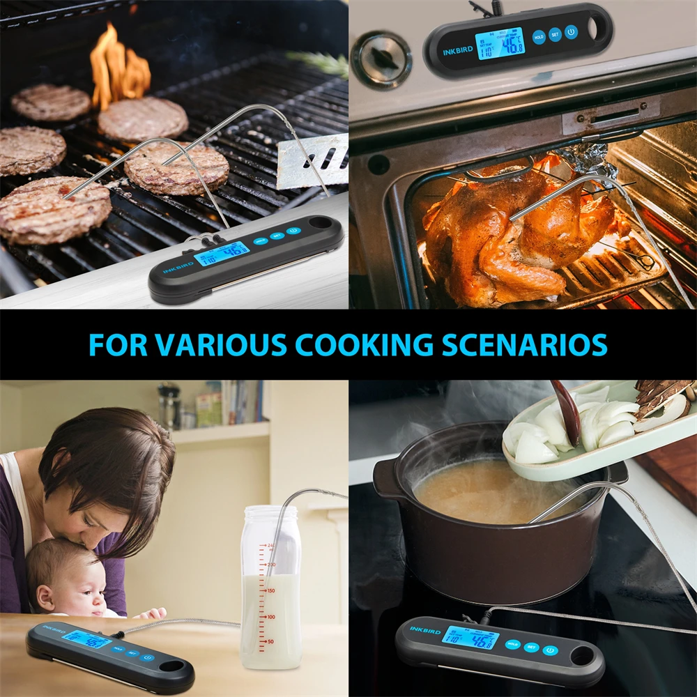 Wholesale Inkbird Instant Read BG-HH2P BBQ Thermometer with 2 External  Probes and Auto On/Off Function From m.