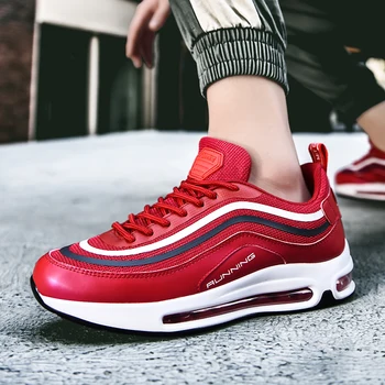 

2020 New Running Shoes Men Shock Absorption Mens Athletic Shoes Lace Up Walking Sneakers Men Anti Slip Men Sports Sneakers