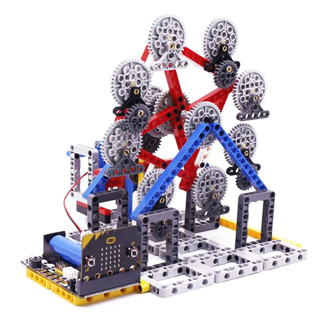 buy  With Micro:Bit Programmable Toy Building Block DIY Smart Ferris Wheel Kit Programable Toys For Men 