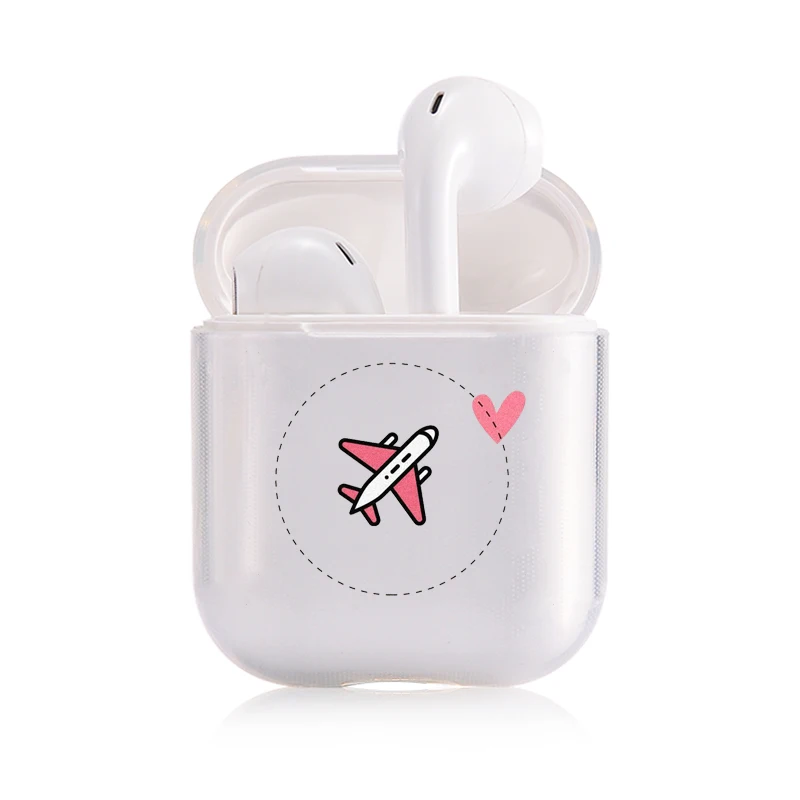 I201396 Мягкий силиконовый милый Чехол Air Pods для Apple airpods чехол роскошный Мультфильм Путешествие самолет гей Airpods чехол в наушниках аксессуары - Цвет: I201396