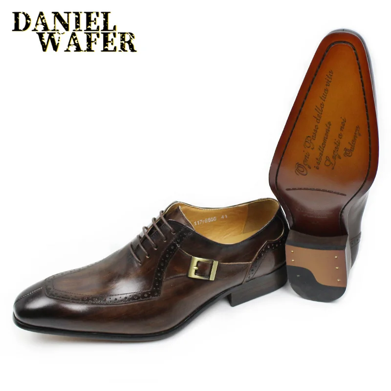 LUXURY LEATHER MEN SHOES CASUAL MEN OFFICE BUSINESS WEDDING SHOE COFFEE BLACK LACE-UP BUCKLE STRAP POINTED LOAFERS SHOES FOR MEN LUXURY LEATHER MEN SHOES CASUAL MEN OFFICE BUSINESS WEDDING SHOE COFFEE BLACK LACE-UP BUCKLE STRAP POINTED LOAFERS SHOES FOR MEN