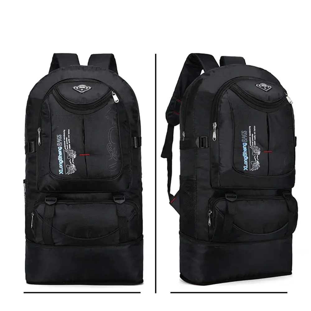 65L Large Capacity Outdoor Sports Backpack Men And Women Travel Bag Hiking Camping Climbing Fishing Bags Waterproof Backpacks
