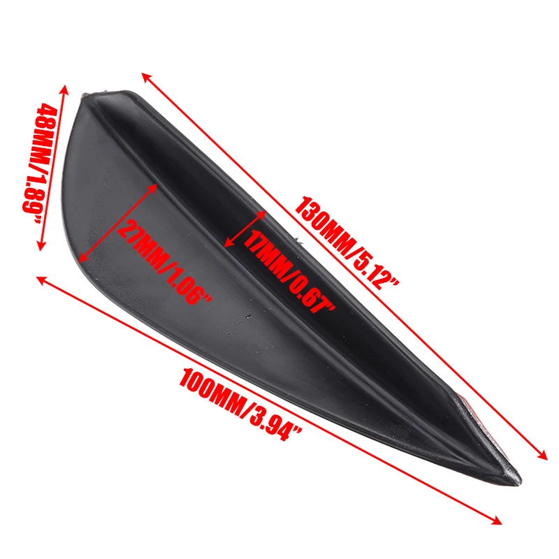 4Pcs/Set Universal Fit Front Bumper Lip Diffuser Splitter Fins Body Spoiler Styling Mouldings Accessory
