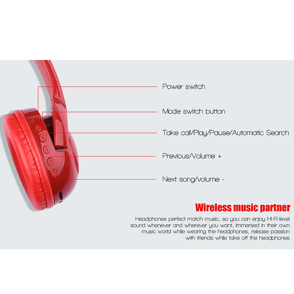 S99 Wireless Bluetooth Headphones Stereo Bluetooth Headset Gaming For PUPG/LOL