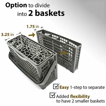 

Dishwasher Silverware Basket Universal Clean Dirty Magnets Sign Utensil Cutlery Holder XH8Z