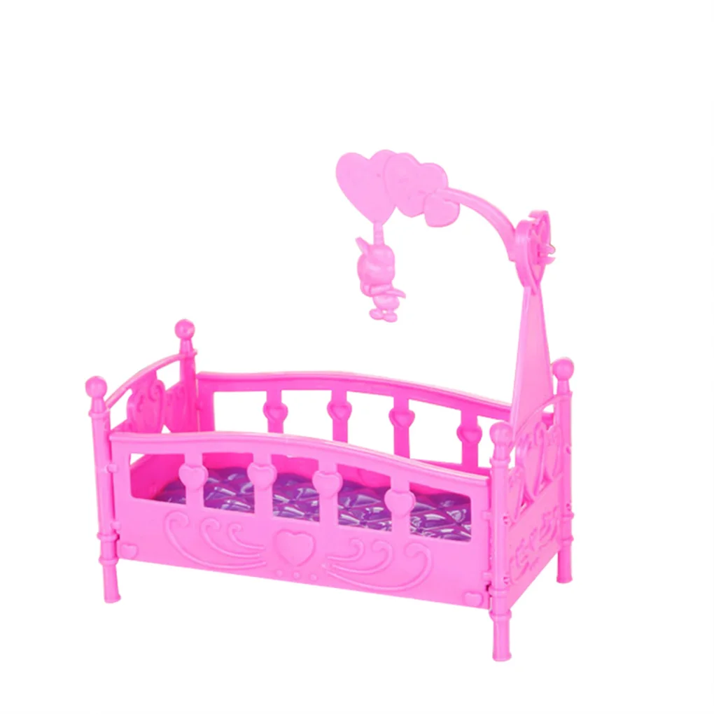 Горячая 1 шт. мини-держатель Кровать Кукольный дом игрушка мебель кукольный домик аксессуары пластиковые миниатюрные игрушки для девочек случайный цвет