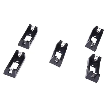 

PCB Plug-in Type CR123A Lithium Battery Holder Socket Black 5 Pieces