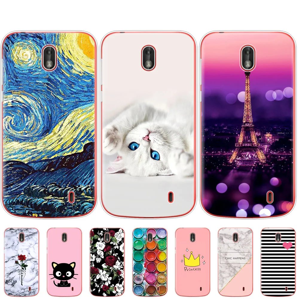 

Case For Nokia 1 Plus Case coque Silicone Soft Back Cover on For Nokia 1 1+ bumper tpu fundas Skin shockproof cute cat