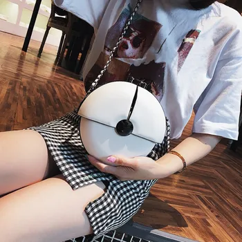 

Shoulder Bag Female Fashion Ladies Messenger Bag Youth Handbag Moisture-proof Simple Round High-quality Pu Leather Red Bag