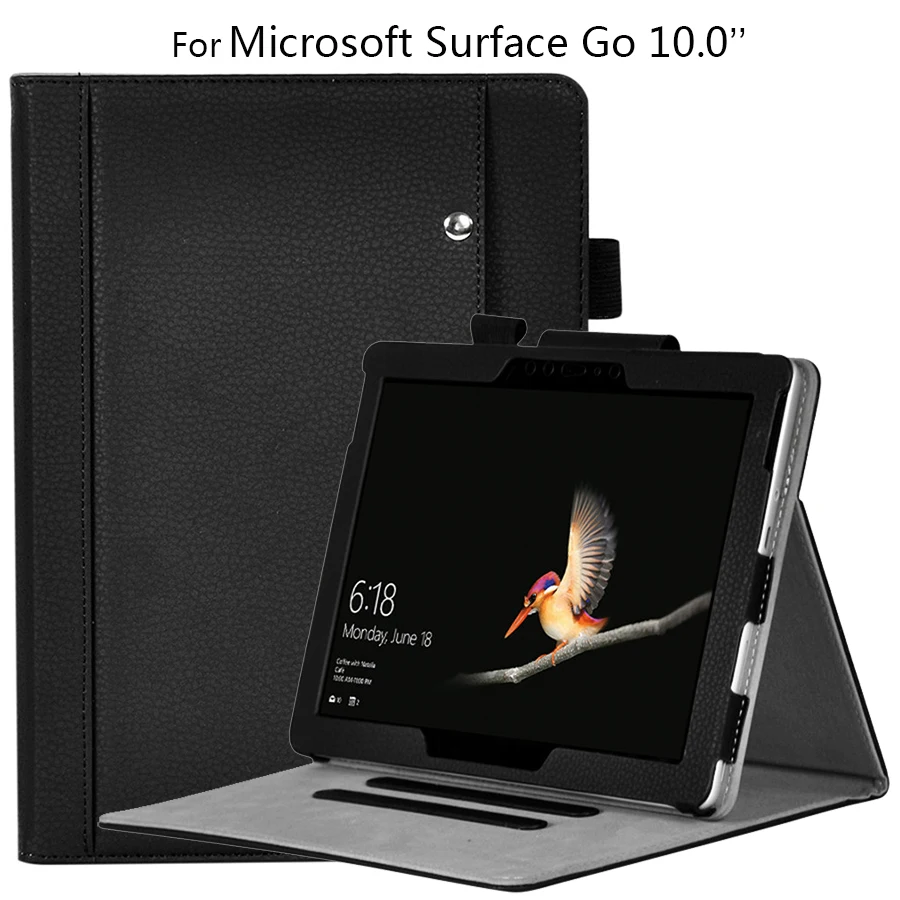 Чехол-книжка для планшета Microsoft Surface GO SurfaceGO кожаный 10 дюймов | Компьютеры и офис