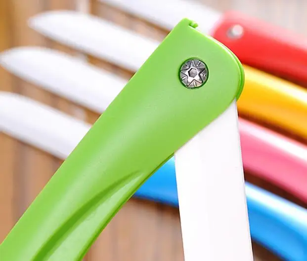 Multi-color ceramic folding knife Fruit knife Vegetable knife Portable knife highest quality kitchen knife