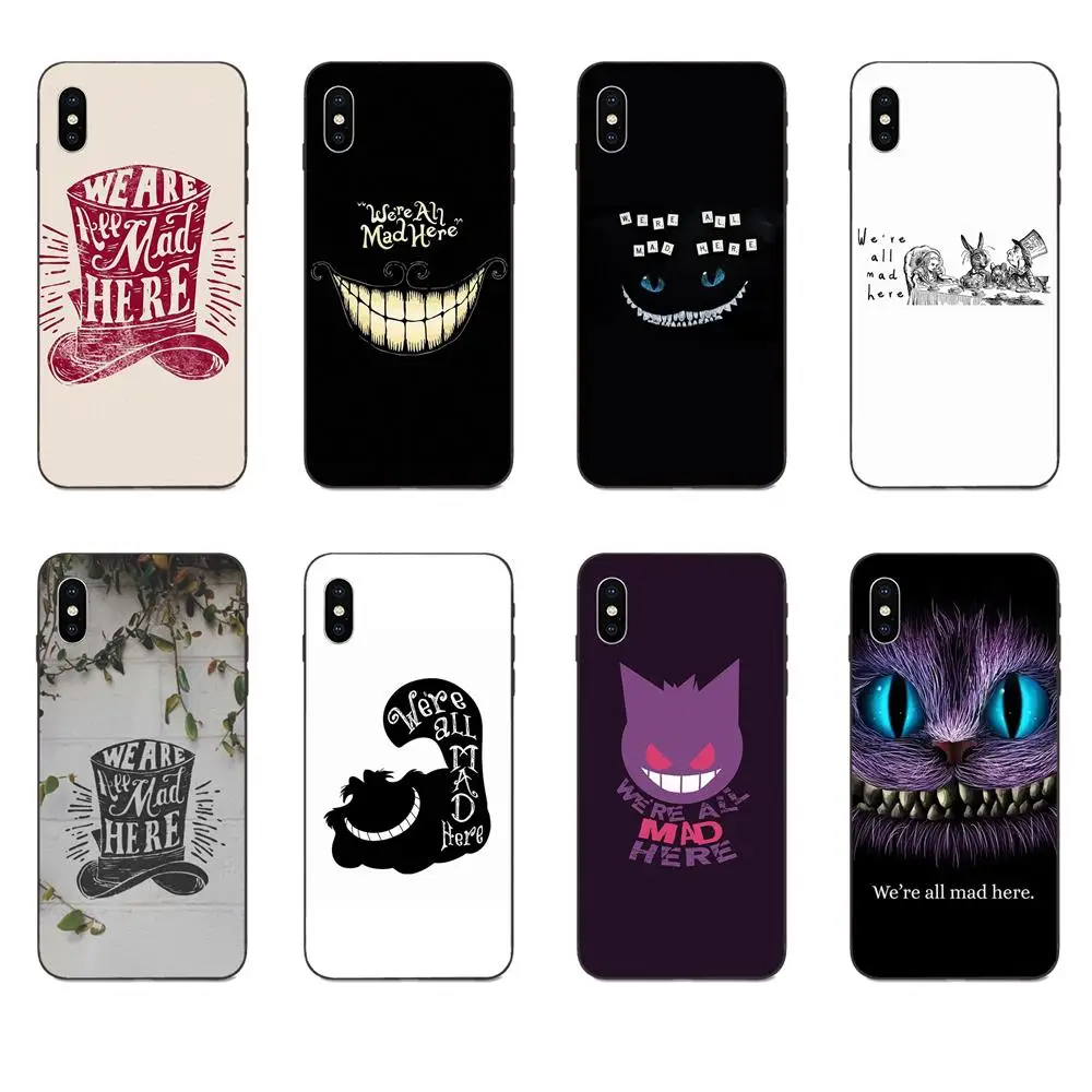 We're All Mad Here Alice In Wonderland On Sale For Xiaomi Redmi Note 3 3S 4 4A 4X 5 5A 6 6A 7 7A K20 Plus Pro S2 Y2 Y3  | Half-wrapped Cases -4000403522261
