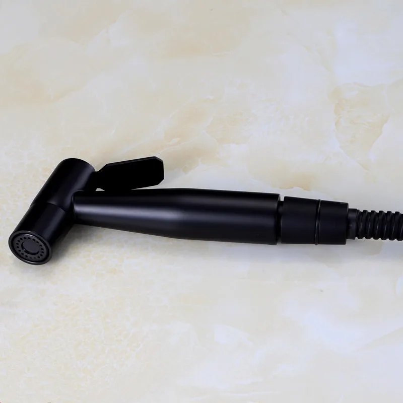 Vidric New Bidet Toilet Sprayer Luxurious Small Handheld Bathroom Shower Matt Alba Black Plate Shattaf Portable Toilet Hand Bide