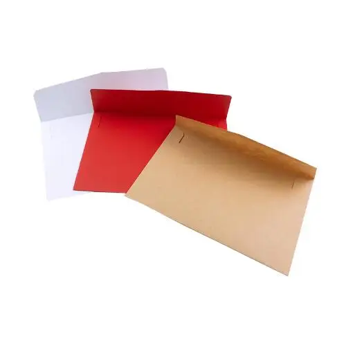 

20pcs/lot White Red Brown Multifunction Business Gift Card Envelopes DIY Paper For Wedding Birthday Party Invitation Decoration