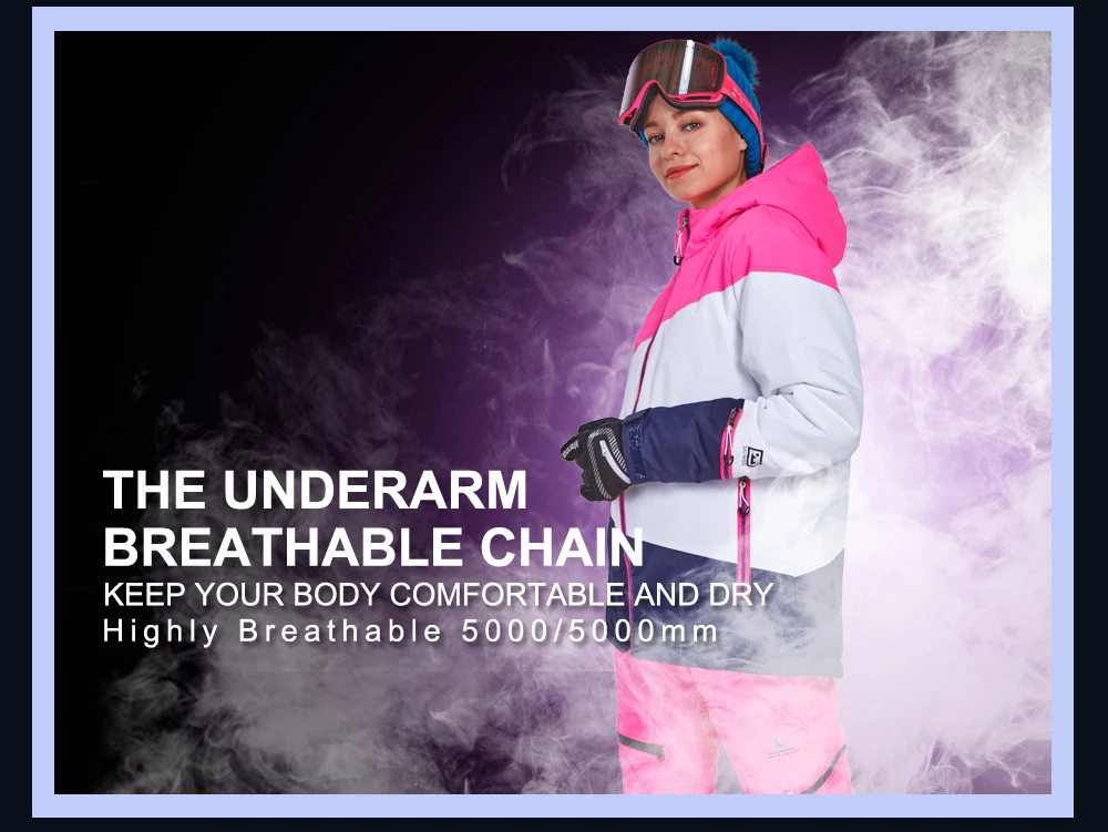 ski jacket women waterproof