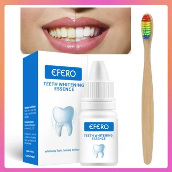 

EFERO Teeth Whitening Essence Cleaning Teeth Serum Removes Plaque Stains with Toothbrush Effective Bleaching Tooth Dental Care