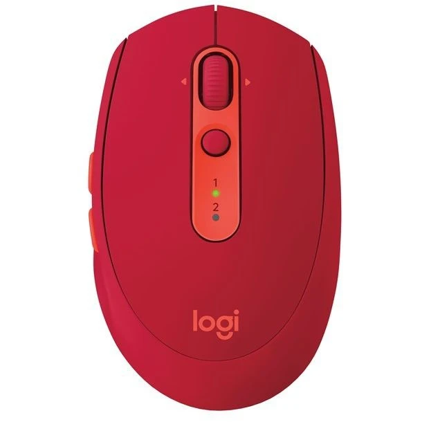 Мышь Logitech M590 красный оптическая (1000dpi) silent беспроводная BT для ноутбука (7but) |