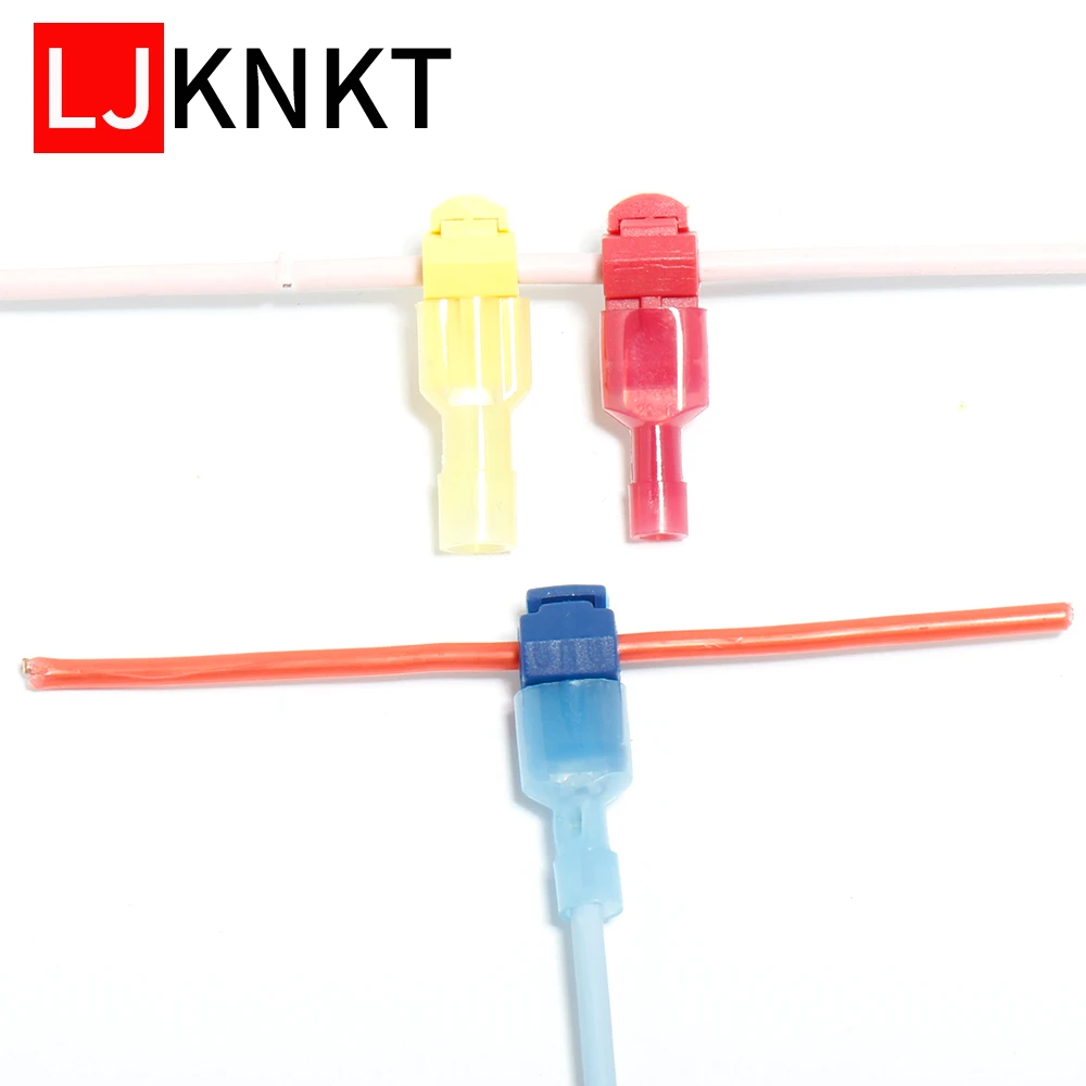 

10/20/30pcs T Type Wire Cable Terminals Crimp Scotch Lock Quick Line type Electrical Quick Wire Splice Insulated MaleConnectors