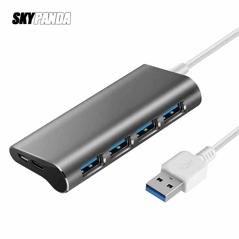 4 портовый алюминиевый сплав USB 3 0 концентратор 5 Гбит/с супер скорость 6 м/1 м Type C