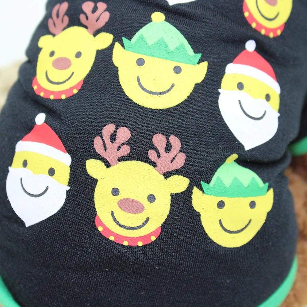 Рождественская Одежда для собак кошек щенков лося одежда куртка костюм