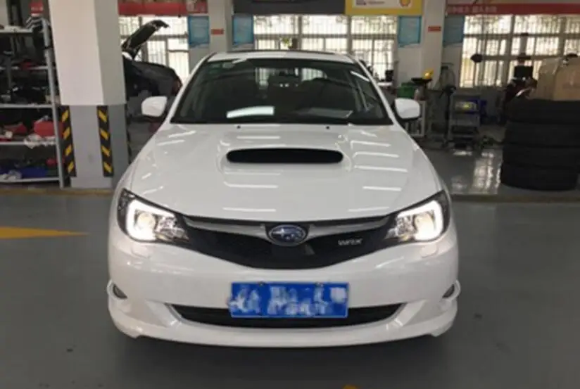 2 шт 2005~ 2012y автомобильный бупмер головной свет для Subaru WRX фары автомобильные аксессуары светодиодный DRL HID ксенон, противотуманная фара для Subaru WRX