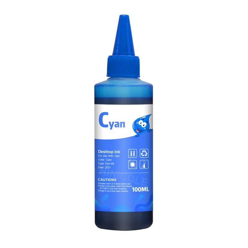 HINICOLE Refill Ink Kit For Canon For Epson HP Brother ALL Refillable Inkjet Printer 100ML Bottle Dye Ink dye ink kit ink refill kit inkjet printer ink ink cartridge refill kit ink refill