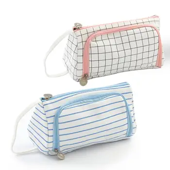 

Big Capacity Canvas Storage Pouch Case Stationery Bag Holder for Middle High School Office College Student Girl Teen school Gift