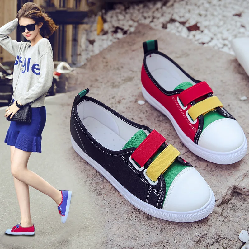 

2019 New Style Spring Low-Cut White Shoes Women's Versatile Breathable Sneakers Korean-style Flat Canvas Shoes WOMEN'S Casual Sh