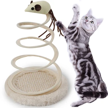 

Cat Tower Tree Mouse for Cats Scratching Teaser Scratcher Pad for Kitten Pet Furniture Cat Teaser Tree Toy Pet Supplies for Cats