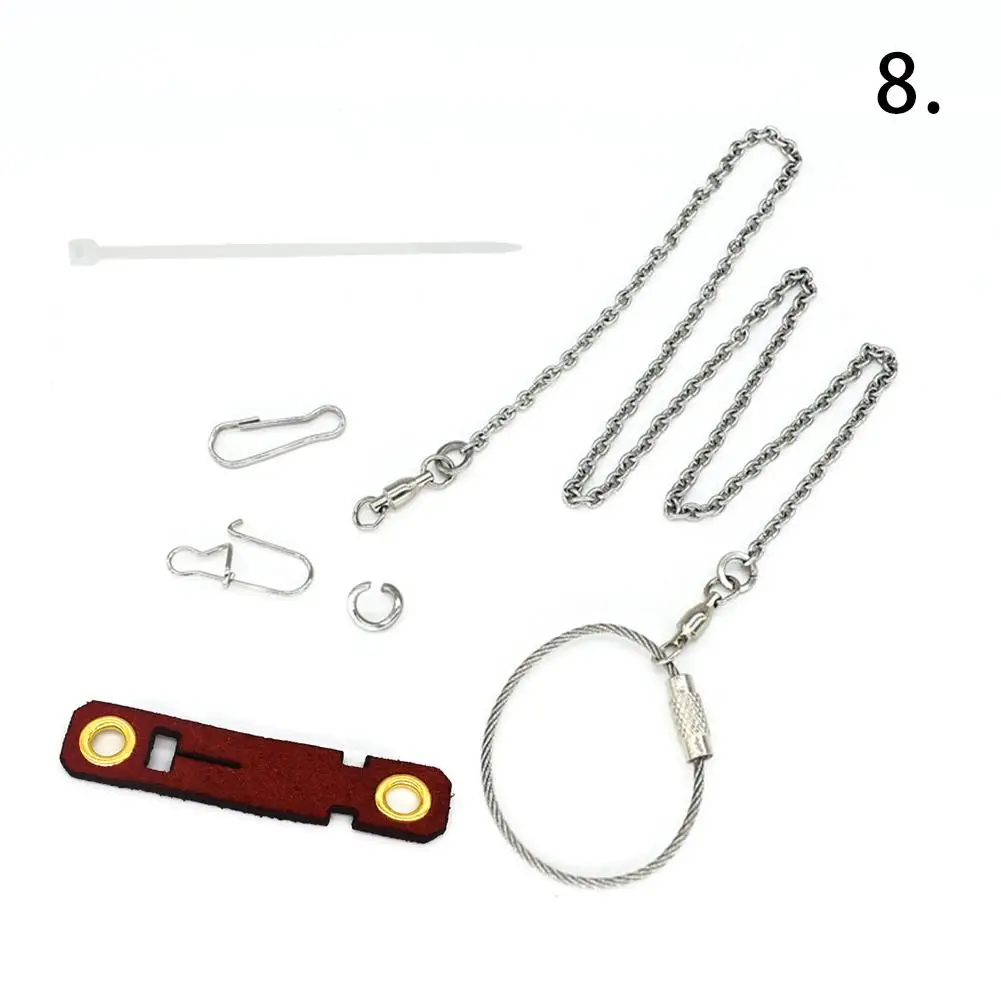 Black 5 размеров 2 цвета Pet Parrot Leg Ring цепочка на лодыжку птица кольцо открытый Летающий обучение открытие активности нашест для птиц аксессуары - Цвет: Black