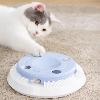 

Electric Feather Teaser Cat Toy Automatic Telescopic Tease Cat Stick Turntable Interactive Funny Pet Cat Supplies
