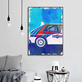 

Modern Lancia Rally Car F1 LC2 Abstract Poster Canvas Painting Print Modular Wall Art Picture For Living Room Bedroom Home Decor