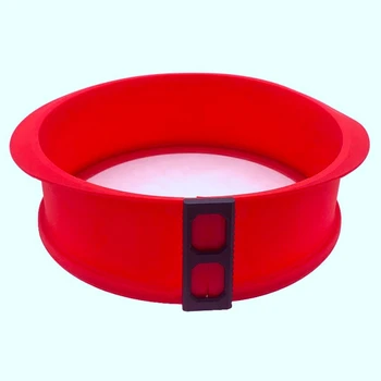 

Silicone Springform Pan with Glass Base 3D Sugarcraft Fondant Cake Chocolate Muffin Mold Diy Baking Pastry Mould