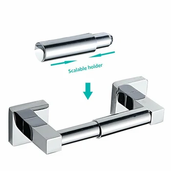 

Toilet Roll Paper Holder Wall Mounted Towel Hanger Space Saving for Bathroom HG99