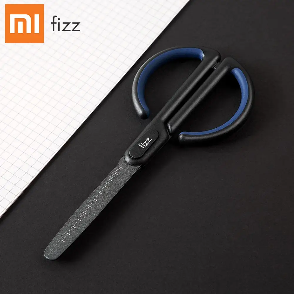 

Xiaomi Fizz Anti-stick scissors with scale for Office School Student Stationary Scissor Household DIY tape shear Snip