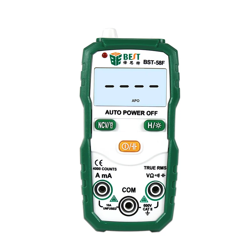 

Brneaci BST58F Multimeter Digital Display Mini Intelligence Without Shifting Full Automatic Range Burn Proof Multimeter