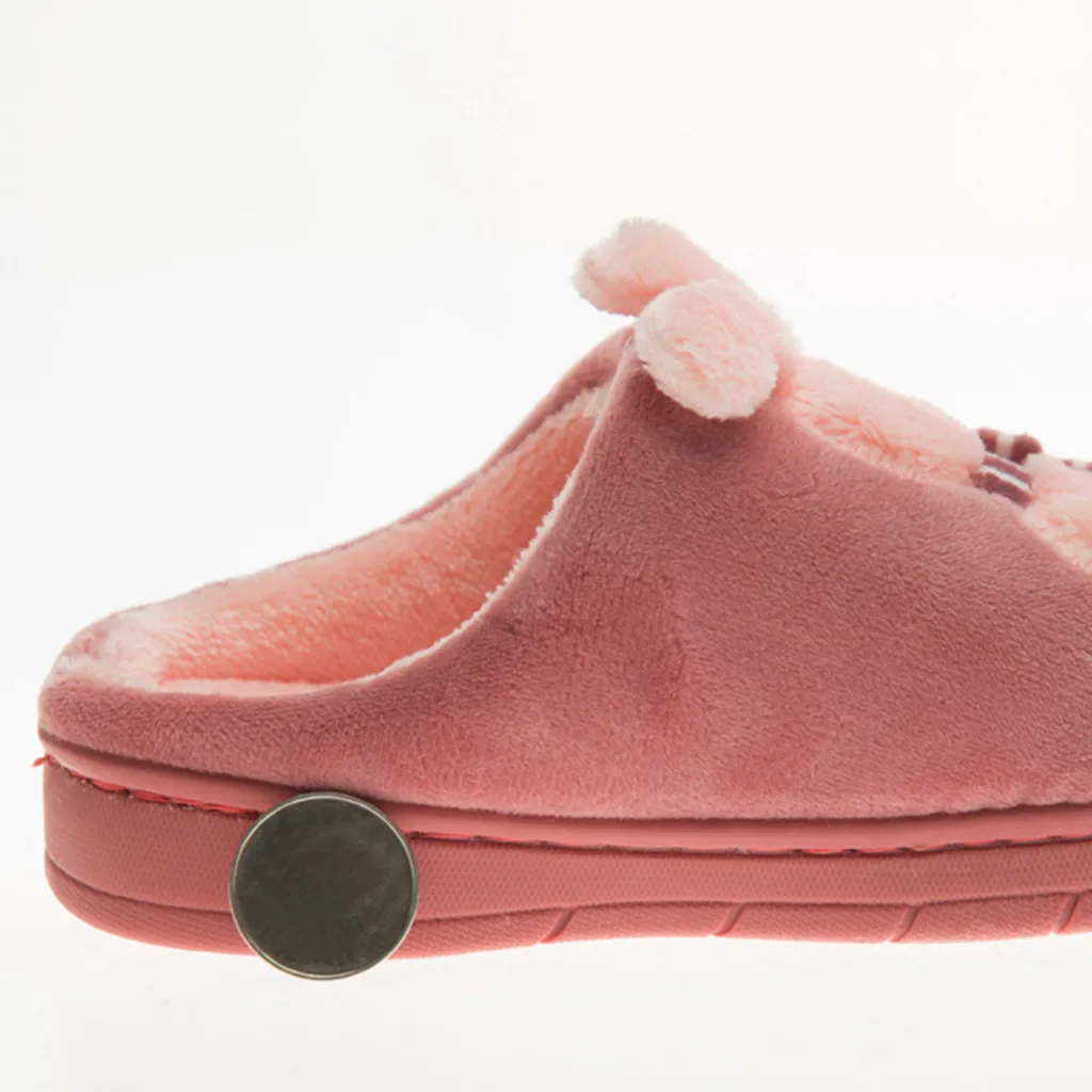 Детские тапочки для мальчиков и девочек; домашняя обувь с рисунком кролика для девочек; зимние домашние тапочки для мальчиков; теплые бархатные ботинки;# C