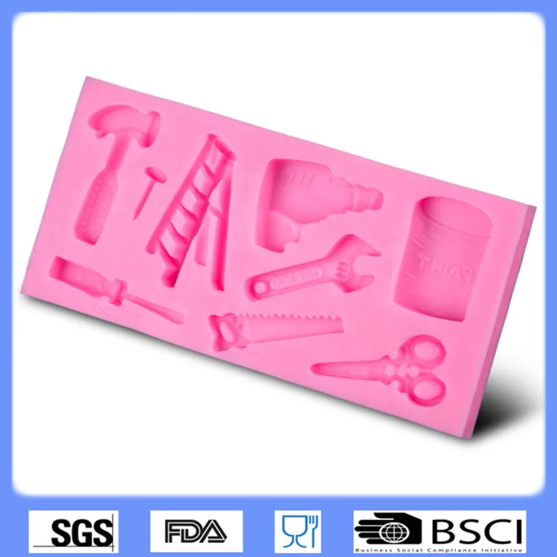 

Hardware Tools Scissors Hammer Silicone Fondant Mold Soap Mold Chocolate Mold Ultra-Light Clay Mold