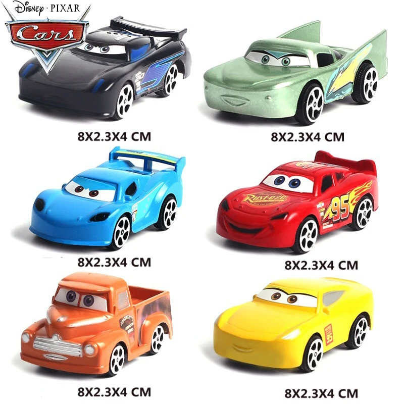 Disney Pixar Cars подарочный набор Storm Ramizez Jackson Mrs. Flo Lightning McQueen автомобиль из литого металла модель игрушки для мальчика