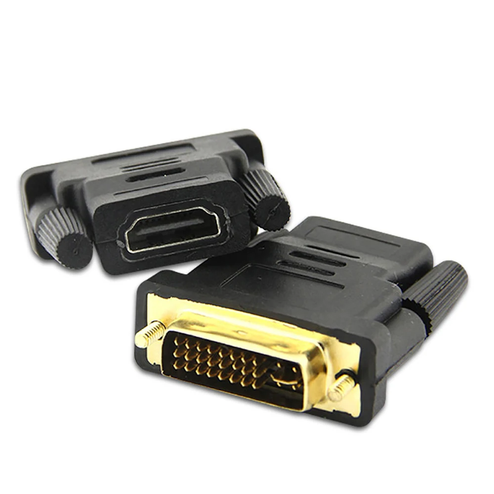 Двунаправленный адаптер DVI к HDMI D 24 + 1 5 папа кабельный разъем совместимый с