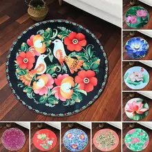 60/80/100/120 см круглый Анти-скользящие по полу ковер Ванная комната Спальня украшения двери ковер