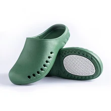 Мужские тапочки, легкие, зеленые, белые, мужские, для кухни, шеф-повара, кроссовки, без шнуровки, мужские, для сада, медицинская обувь, водонепроницаемая, EVA