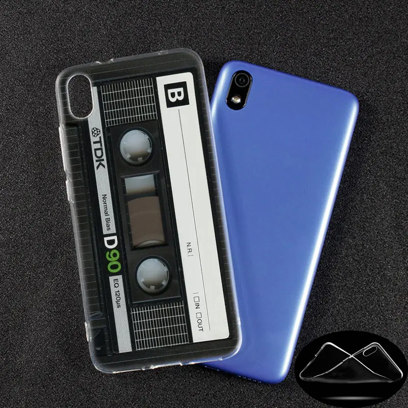 Роскошный силиконовый чехол Классическая старая кассета для Xiaomi Redmi K20 Pro 7 7A 6 6A 4X5 Plus S2 GO Note 8 7 6 5 Pro 4 Fashion