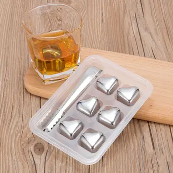 

Stainless Steel Reusable Frozen Ice Cube Ice Blocks Maker Whiskey Ice Cube Maker Useful Wine Beer Cooler Various Shapes