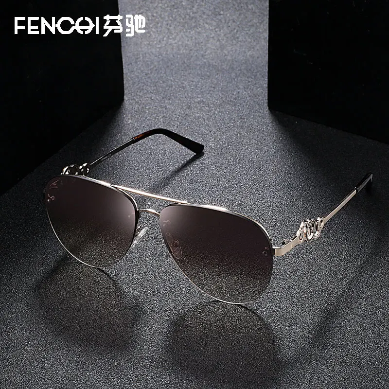 FENCHI солнцезащитные очки Для женщин Винтажная, брендовая, дизайнерская очки вождения розовые зеркальные солнцезащитные очки Для мужчин Óculos De Sol Feminino - Цвет линз: C3