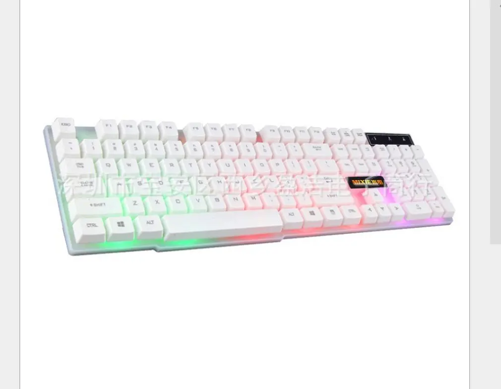 Игровая клавиатура iMice 104 Keycaps механическая с RGB подсветкой игровая наклейкой RU